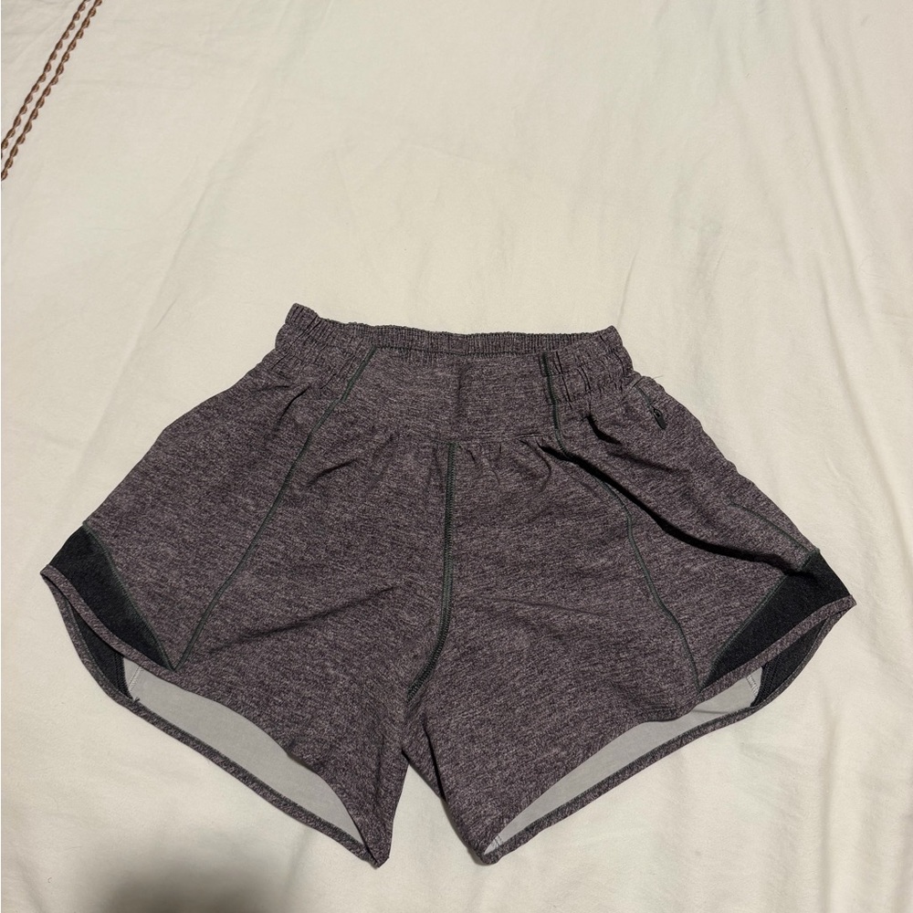 Women's Heathered Grey Athletic Shorts LULULEMON